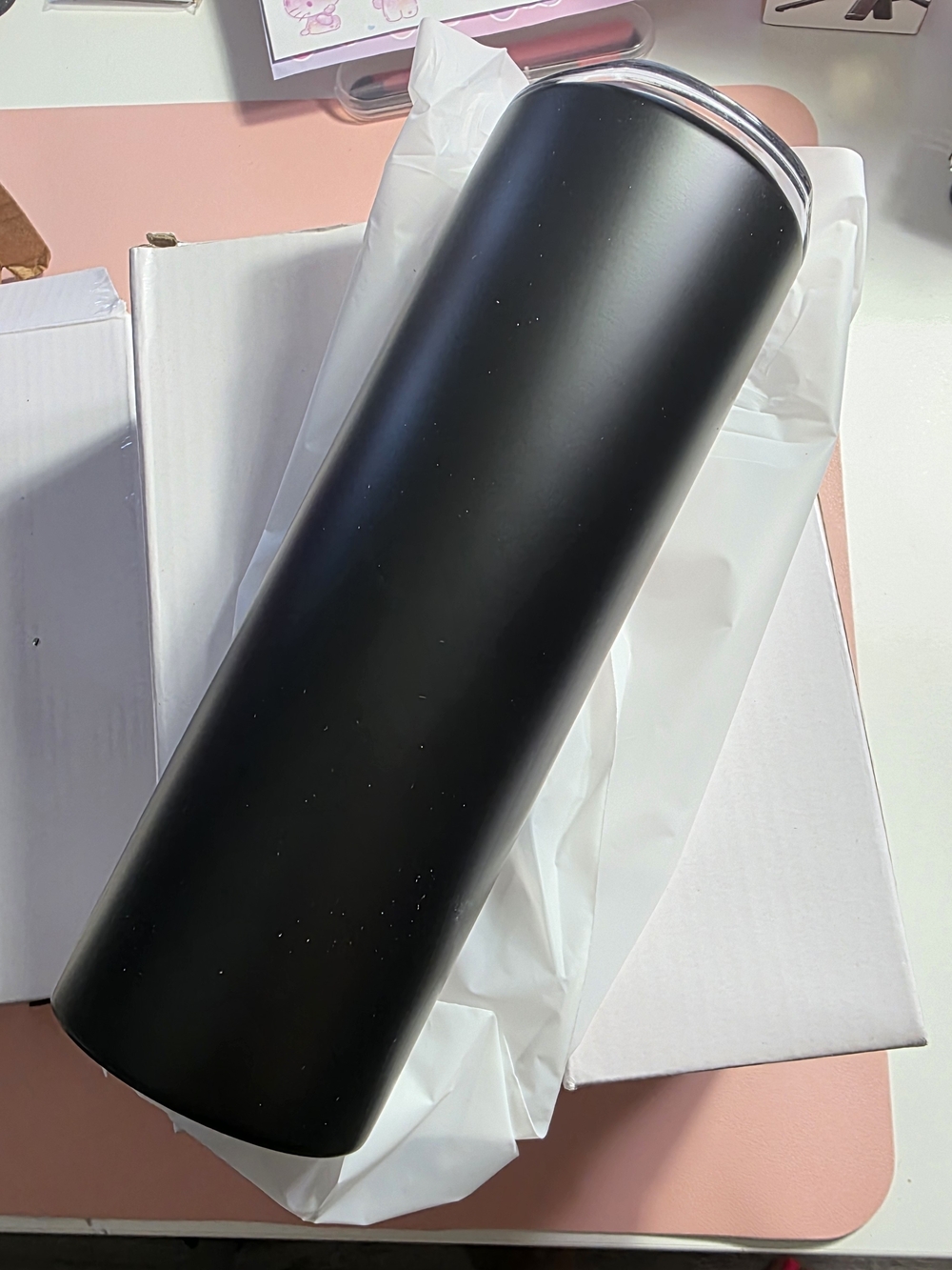 20oz Matte Black Insulated Tumbler - Brand